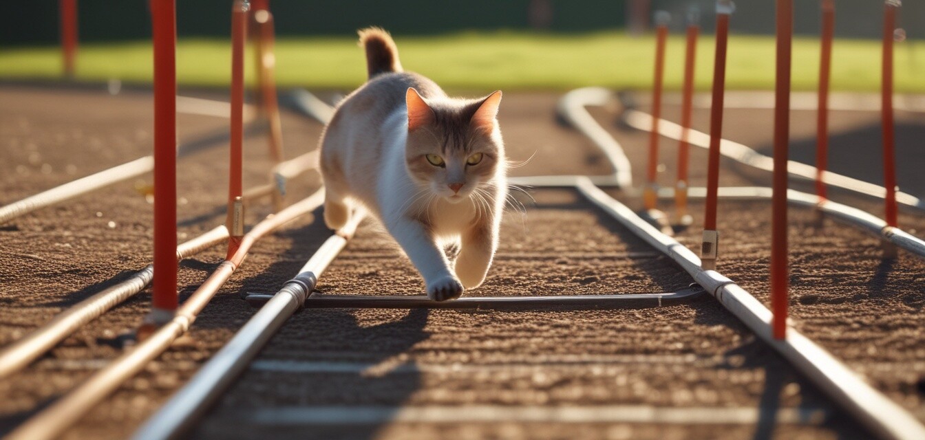 Cat agility training