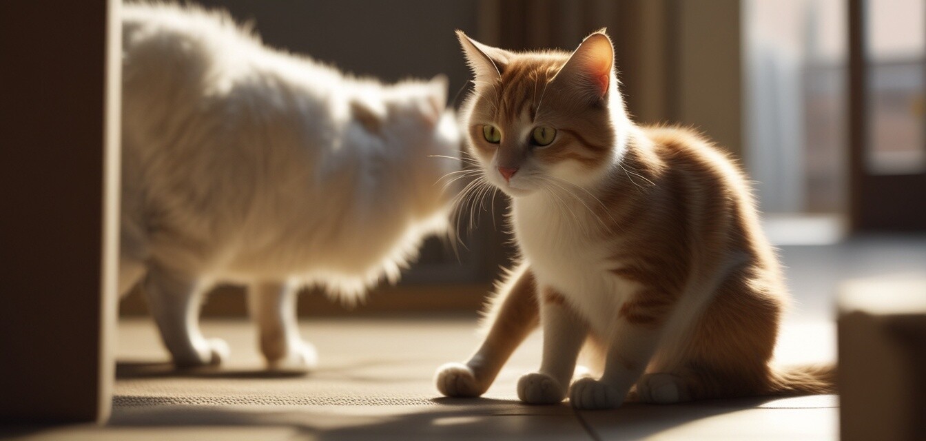 Katzen in einer Spielgruppe