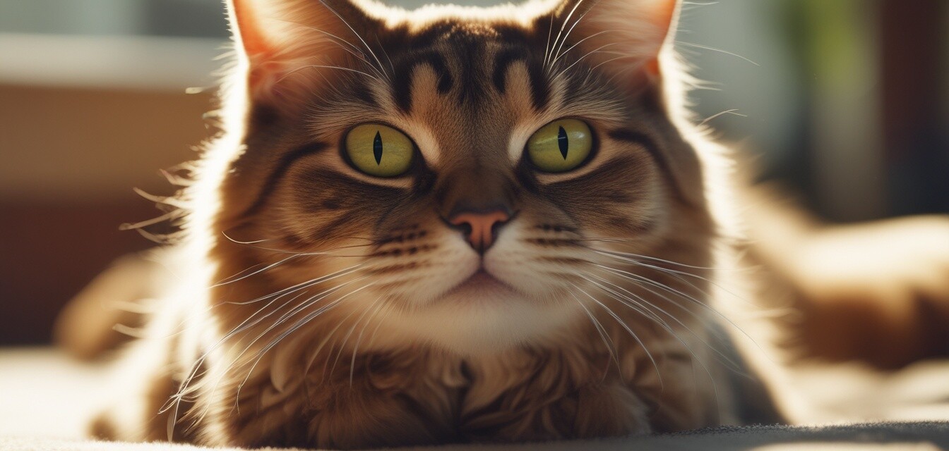 Zufriedene Katze nach erfolgreicher Sozialisation