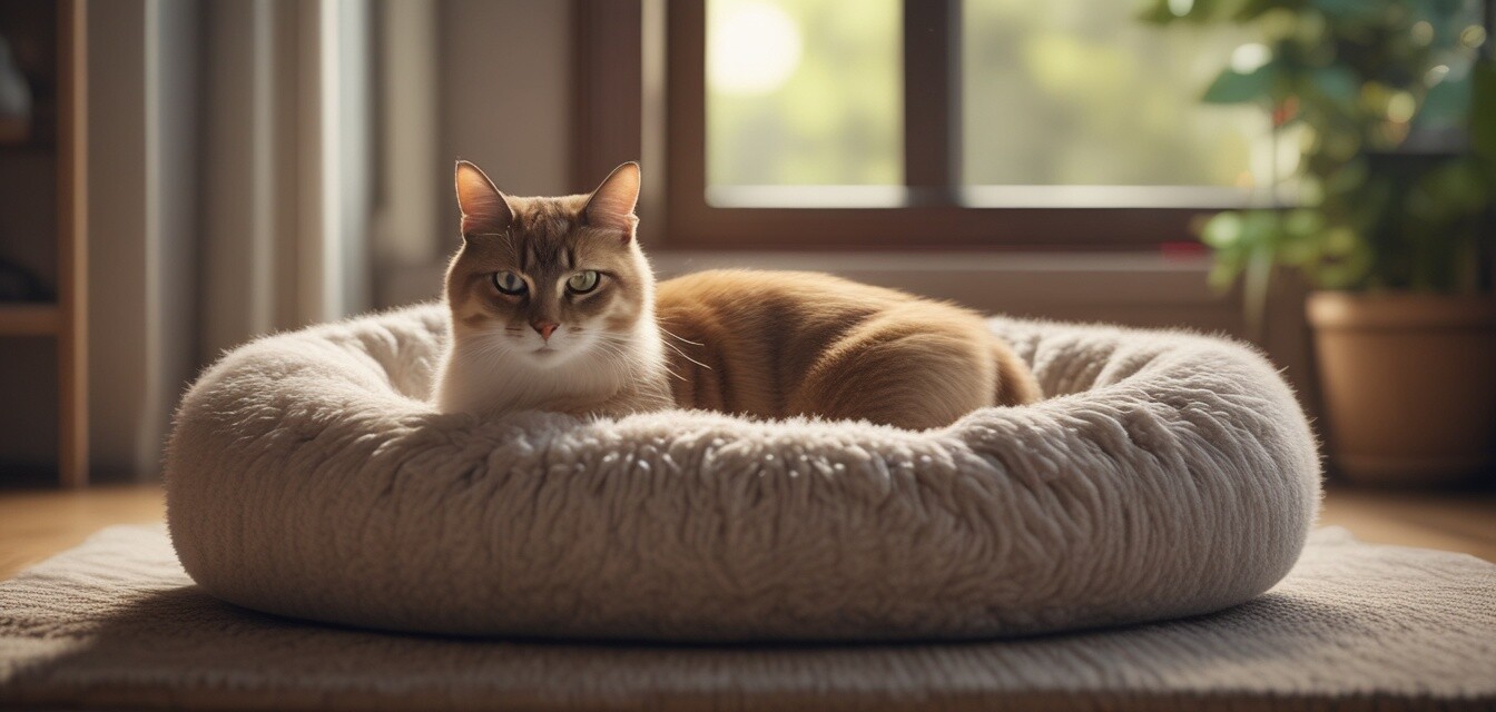 Cozy cat bed
